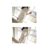 Warm elegant dress - with lace sleeves - whiteDresses