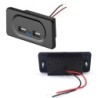 Car charger - dual USB ports - socket with blue LED indicator - DC5V/3.1A - 12VInterior accessories