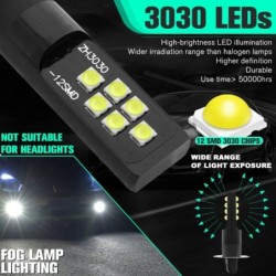 Car fog / DRL light - LED bulb - H3 - DC12V 3030 SMD 6000K white - 2 piecesDaytime Running Lights (DRL)