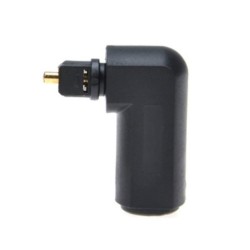 Digital optical audio cable - adapter - male to female - 90 degree right angle - 360 rotatable - for Toslink optical cableCables