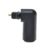 Digital optical audio cable - adapter - male to female - 90 degree right angle - 360 rotatable - for Toslink optical cableCables