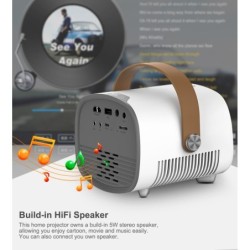 AAO YG230 - mini projector - 1080P - WiFi - multi screen - with speakerProjectors