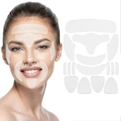 Silicone anti-wrinkle sticker - reusable - 16 piecesSkin