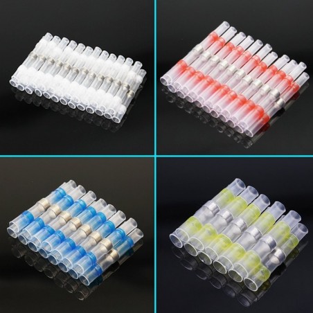 Solder seal sleeve - heat shrink - transparent - waterproof - electrical wire connectorSoldering