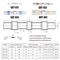 Solder seal sleeve - heat shrink - transparent - waterproof - electrical wire connectorSoldering