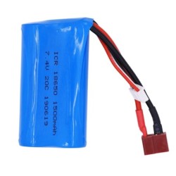 Lipo battery 18650 - for Wltoys 12428 12401 RC toys - 7.4V - 1500mahR/C car