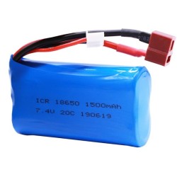 Lipo battery 18650 - for Wltoys 12428 12401 RC toys - 7.4V - 1500mahR/C car