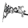 Black Venetian one eye mask - metal lace - crystals - masquerade / carnivalsMasks
