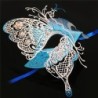 Metal Venetian eye mask - hollow out butterfly - crystals - laser cut - masquerades / carnivalsMasks