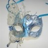 Metal Venetian eye mask - hollow out butterfly - crystals - laser cut - masquerades / carnivalsMasks