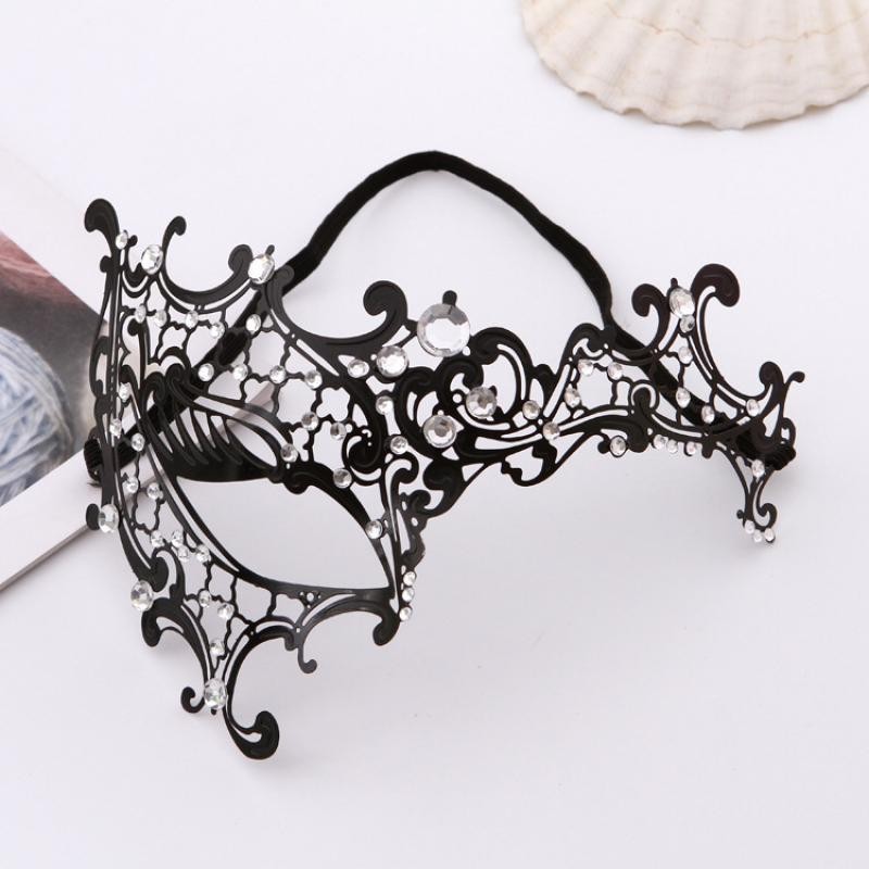 Sexy Venetian eye mask - with crystals - hollow out ironMasks