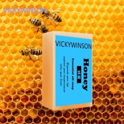 Natural handmade soap - moisturizing - whitening - cleansing - honey - propolis - milk - 50gSkin