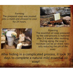 Natural handmade soap - moisturizing - whitening - cleansing - honey - propolis - milk - 50gSkin