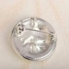 Round midwife's brooch - with crystals - coin shaped - unborn babyBrooches