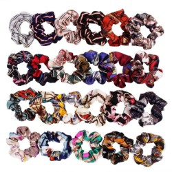Chiffon scrunchies - elastic floral hair bandHair