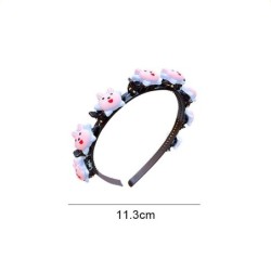 Colorful headband - with openable decorative flowers / fruits / cartoon animalsHair clips