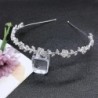 Luxurious tiara - crystal headband - flowers / leavesHair