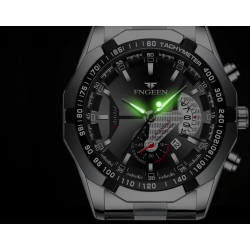 Luxurious men's watch - luminous - calendar - waterproof - stainless steelWatches