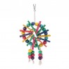 Wooden hanging toy for bird cage - Parrots - colorfulBirds