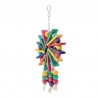 Wooden hanging toy for bird cage - Parrots - colorfulBirds