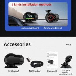 Car on-board computer - digital head-up display - HUD - OBD2 - speed monitor - with acceleration turbo alarmDiagnosis