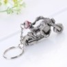 Skeleton on motorbike - keychainKeyrings