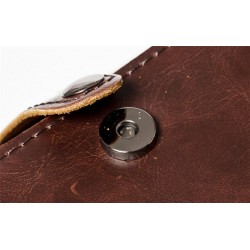 Trendy shoulder leather bag - cylindrical shapeBags