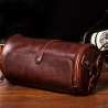 Trendy shoulder leather bag - cylindrical shapeBags