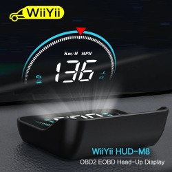 WIIYII M8 - HUD - head-up display - overspeed warning system - windshield projector - OBD2 II - EUOBDDiagnosis