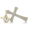 Luxurious keychain - full crystal crossKeyrings