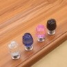 Luxurious furniture knobs - glass crystal rose shapeFurniture
