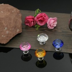 Elegant furniture knobs - glass diamond shapeFurniture