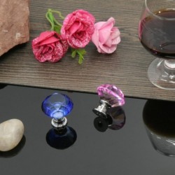 Elegant furniture knobs - glass diamond shapeFurniture