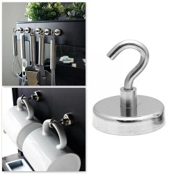Magnetic hanging hook - strong neodymium magnet - 32mm - 5.5kgMagnets