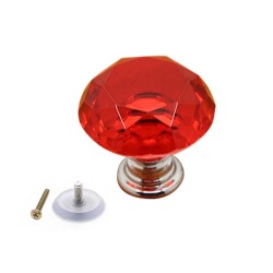 Elegant furniture knobs - glass diamond shapeFurniture
