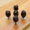 Luxurious furniture knobs - glass crystal rose shapeFurniture