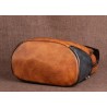 Women's retro backpack - floral embossing - genuine leather - large capacityBackpacks