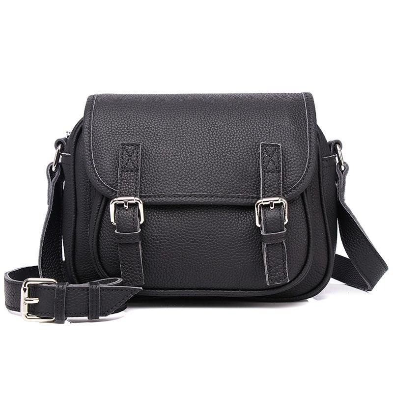 Elegant shoulder bag - genuine leatherBags