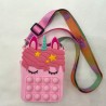 Push bubble shoulder bag - silicone small purse - unicornBags
