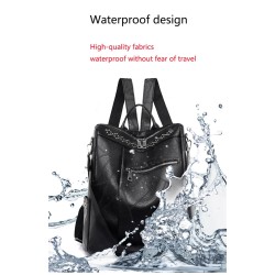 Multifunction vintage shoulder bag - leather backpack - waterproofBackpacks