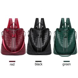 Elegant leather backpack - multifunction shoulder bagBackpacks