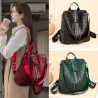 Elegant leather backpack - multifunction shoulder bagBackpacks