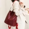 Fashionable vintage backpack - multifunction shoulder leather bag - snake skin patternBackpacks