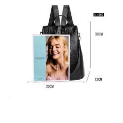 Fashionable vintage backpack - multifunction shoulder leather bag - snake skin patternBackpacks