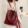 Fashionable vintage backpack - multifunction shoulder leather bag - snake skin patternBackpacks