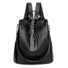 Fashionable vintage backpack - multifunction shoulder leather bag - snake skin patternBackpacks
