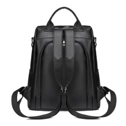 Fashionable vintage backpack - multifunction shoulder leather bag - snake skin patternBackpacks