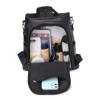Fashionable vintage backpack - multifunction shoulder leather bag - snake skin patternBackpacks