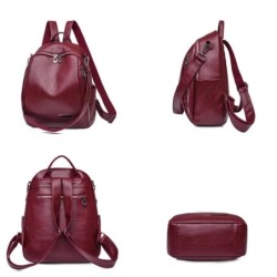 Multifunctional backpack - fashionable shoulder leather bagBackpacks