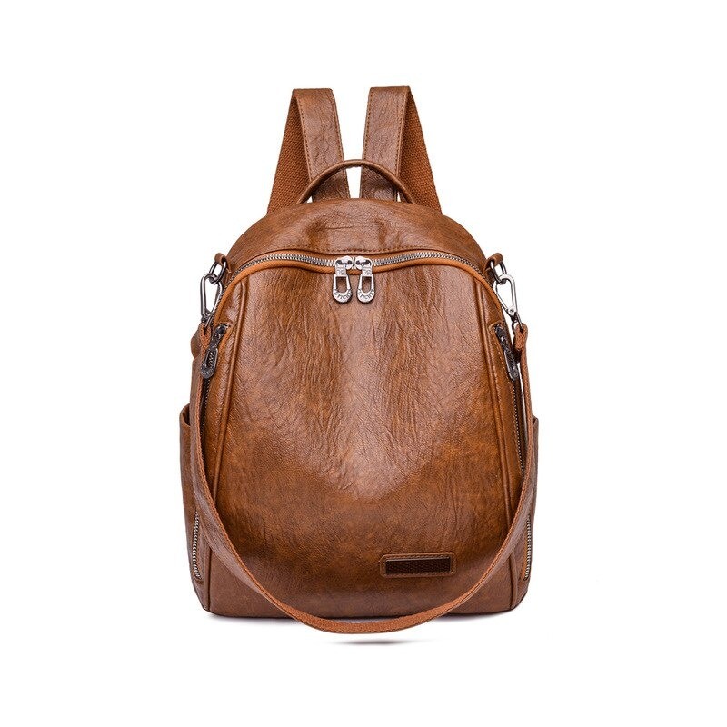 Multifunctional backpack - fashionable shoulder leather bagBackpacks
